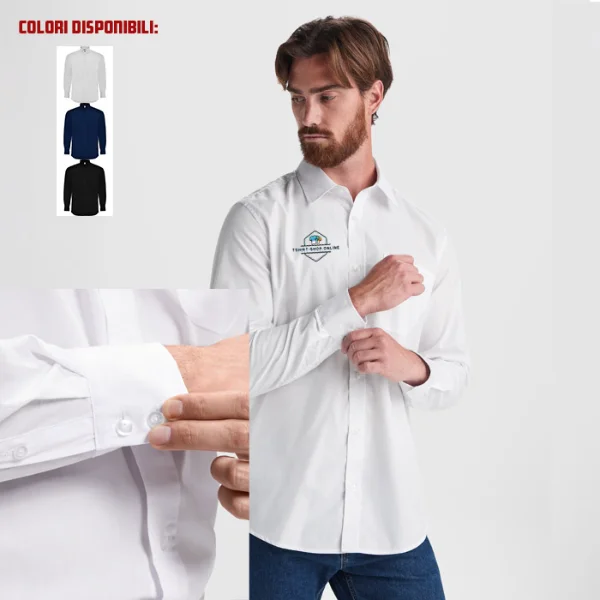 Camicia Aifos manica lunga personalizzata