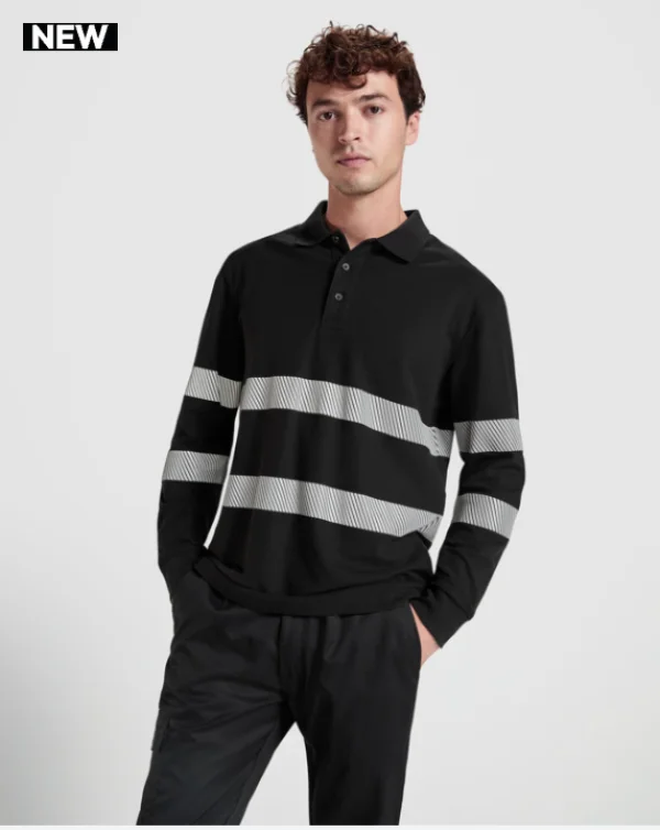 Polo Foran L/S Maggiore Visibilità — vista frontale