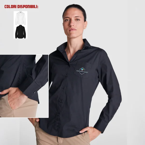 Camicia Moscu donna manica lunga personalizzata