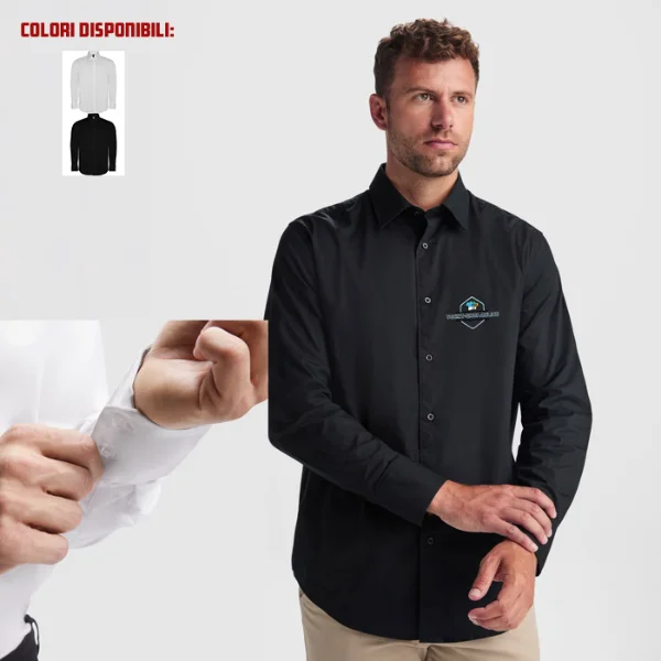 Camicia Uomo Moscu manica lunga — vista frontale