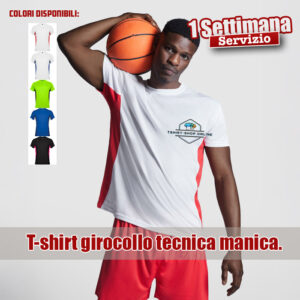 Magliette Techniche Personalizzate da Uomo bicolore
