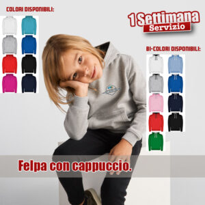 Felpa con cappuccio Personalizzata da Bambino