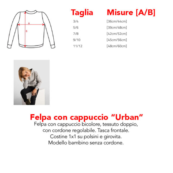 Felpa con cappuccio Personalizzata da Bambino - immagine 2