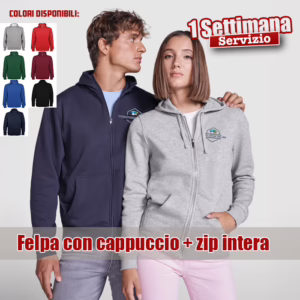 Felpa da Uomo + cappuccio + zip intera Montblanc